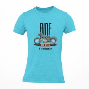 Ride To The Future Motorcycle Round Neck T-Shirt