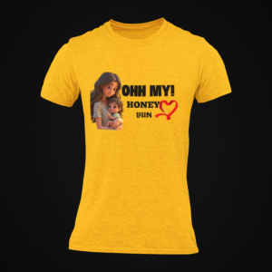 Ohh My Honey Bun Printed Round Neck T-Shirt
