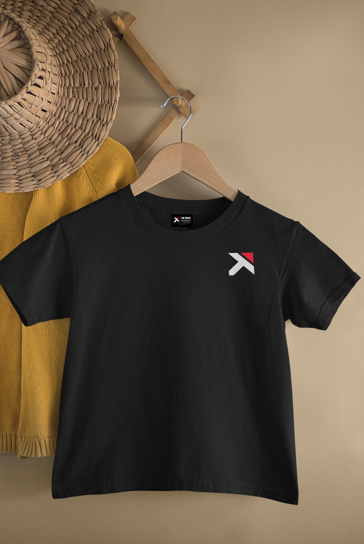 Kids Minimal Logo Round Neck T-Shirt