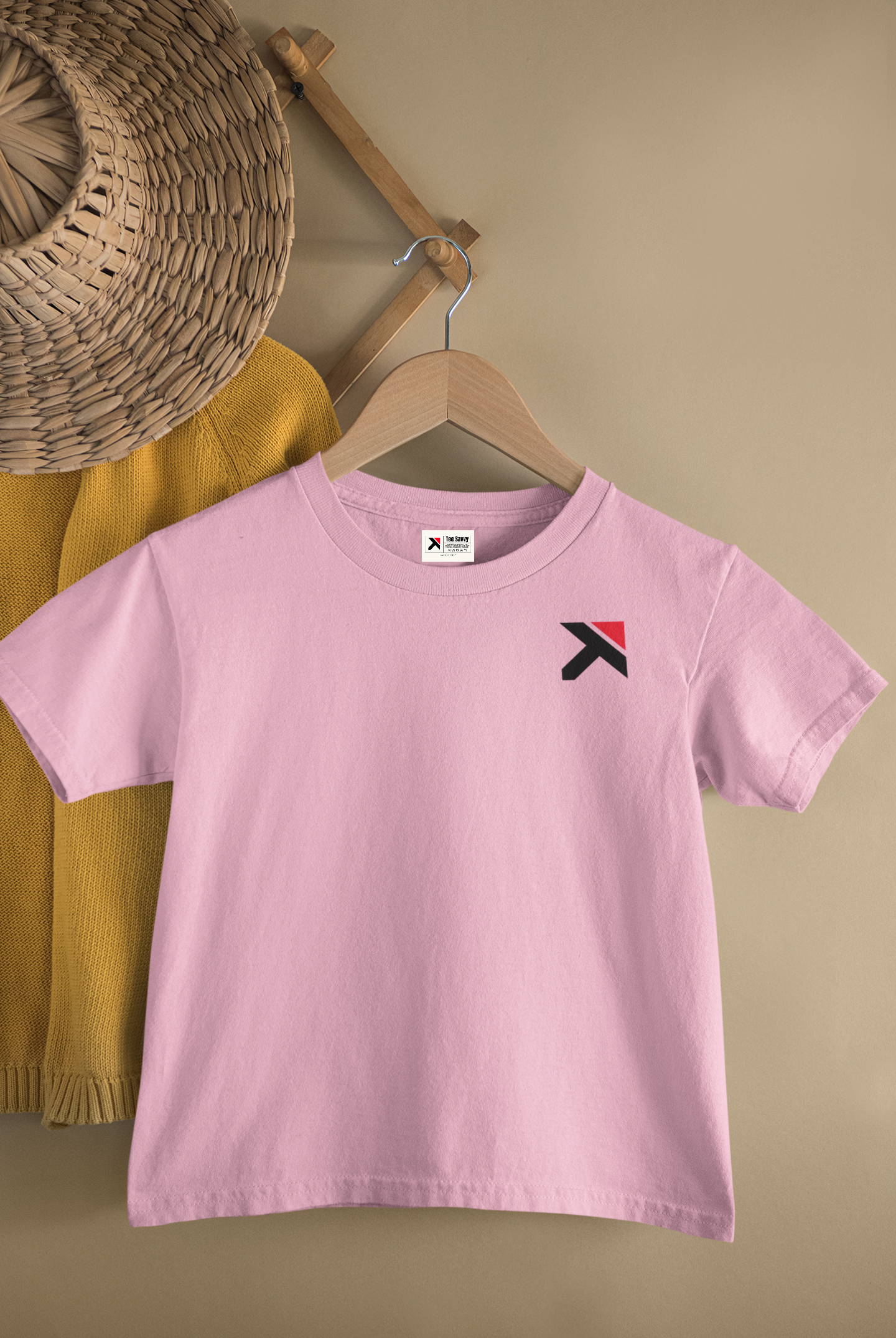Kids Minimal Logo Round Neck T-Shirt