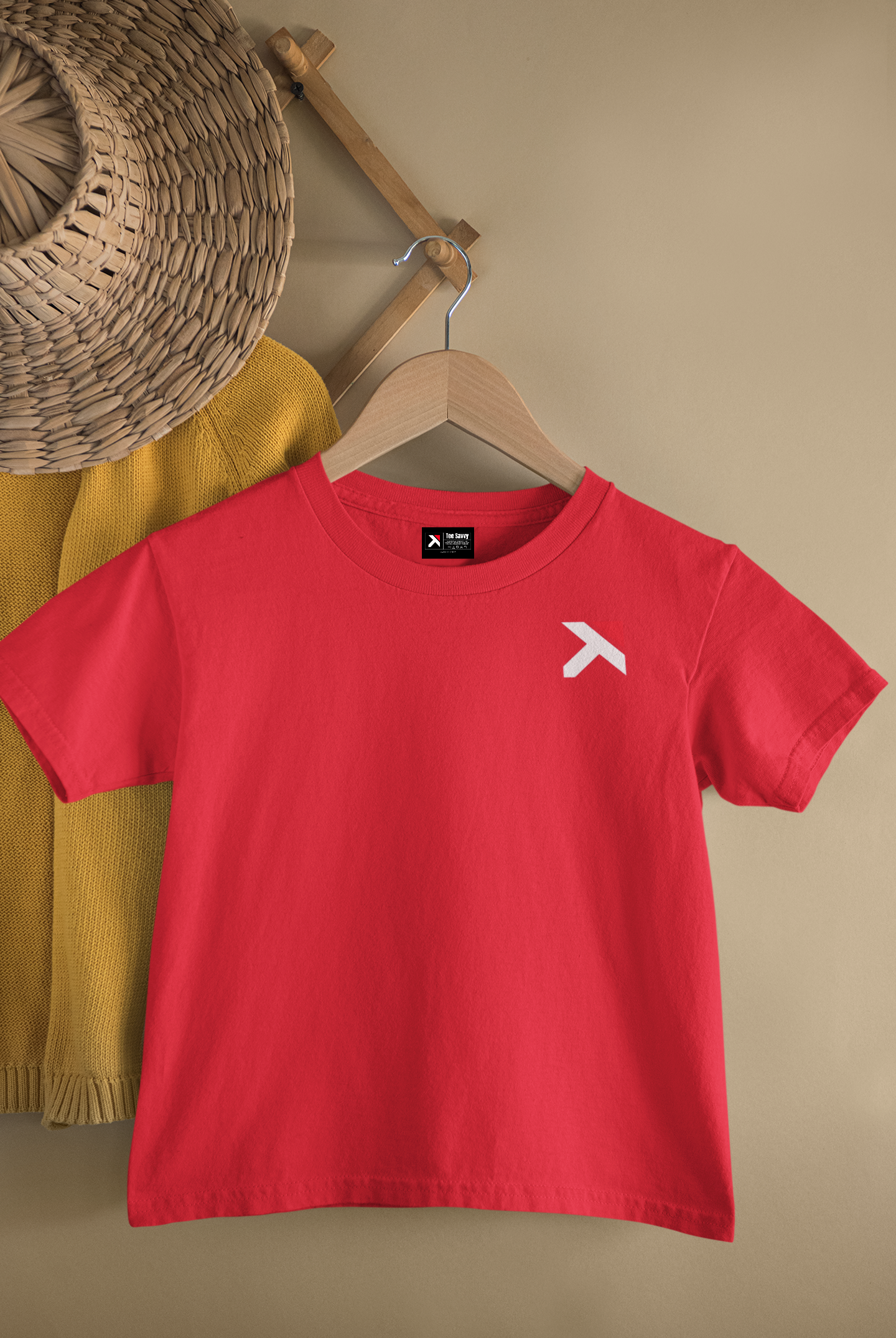 Kids Minimal Logo Round Neck T-Shirt