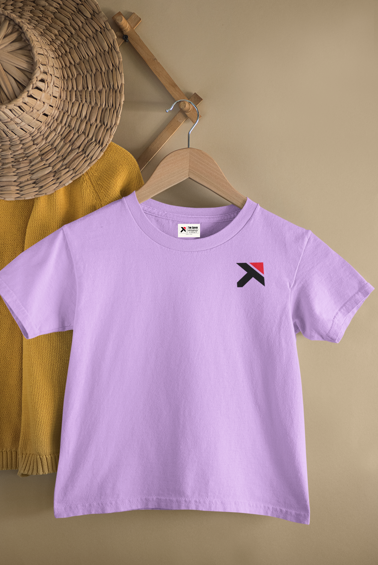 Kids Minimal Logo Round Neck T-Shirt