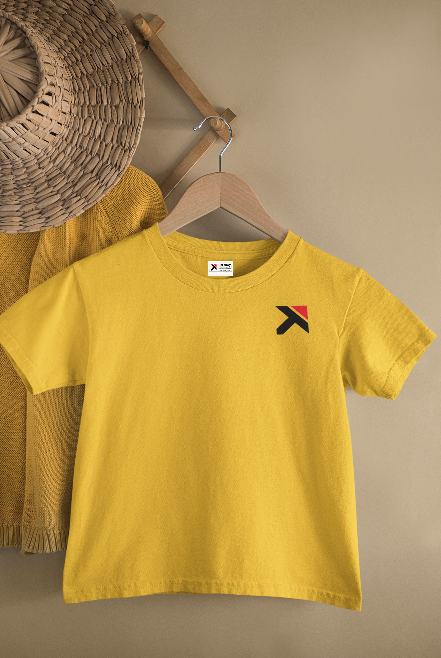 Kids Minimal Logo Round Neck T-Shirt