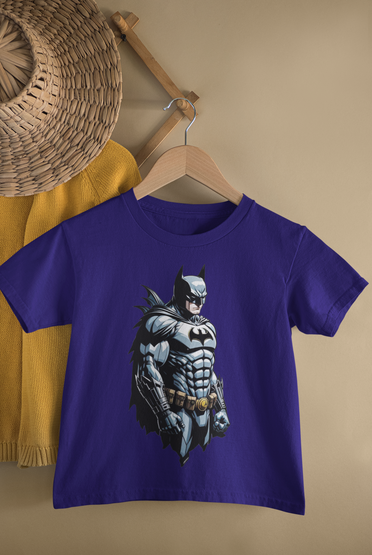 Kids Superhero Graphic Round Neck T-Shirt