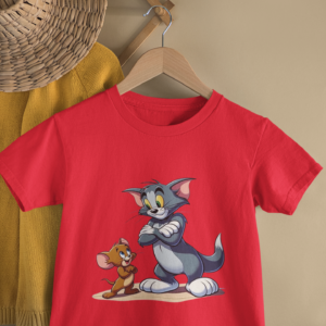 Kids Playful Tom & Jerry Cartoon T-Shirt