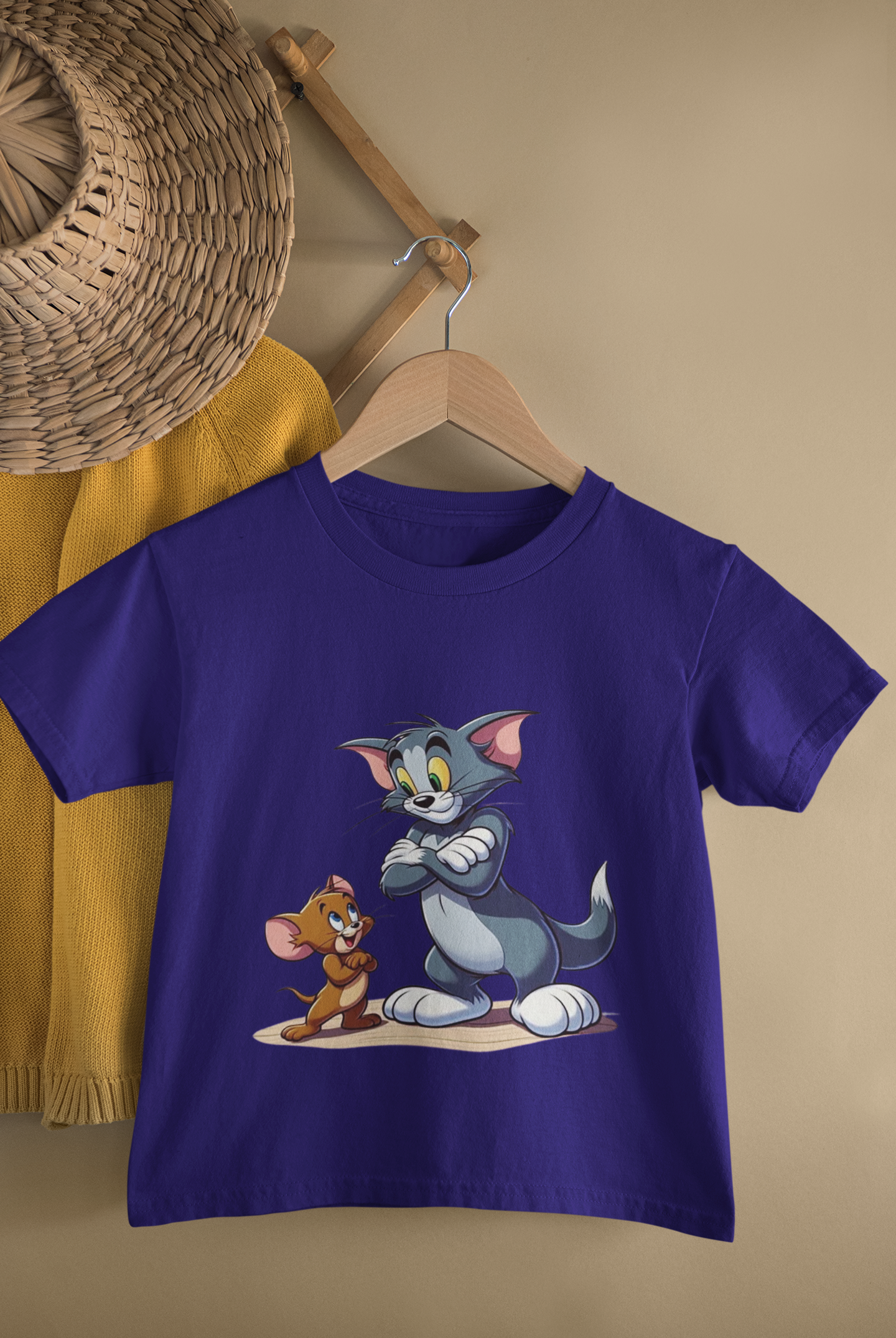 Kids Playful Tom & Jerry Cartoon T-Shirt