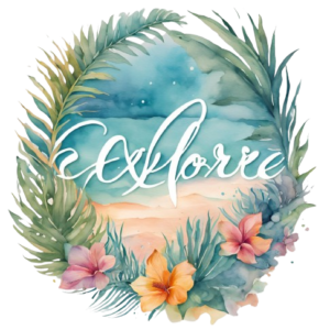Explore tropical floral graphic print design