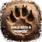 Walk With A Purpose paw back print design