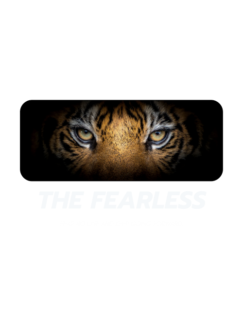 The Fearless tiger eyes graphic print design