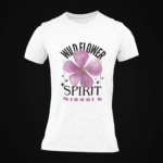 Men's Wild Flower Spirit Graphic Round Neck T-Shirt in White