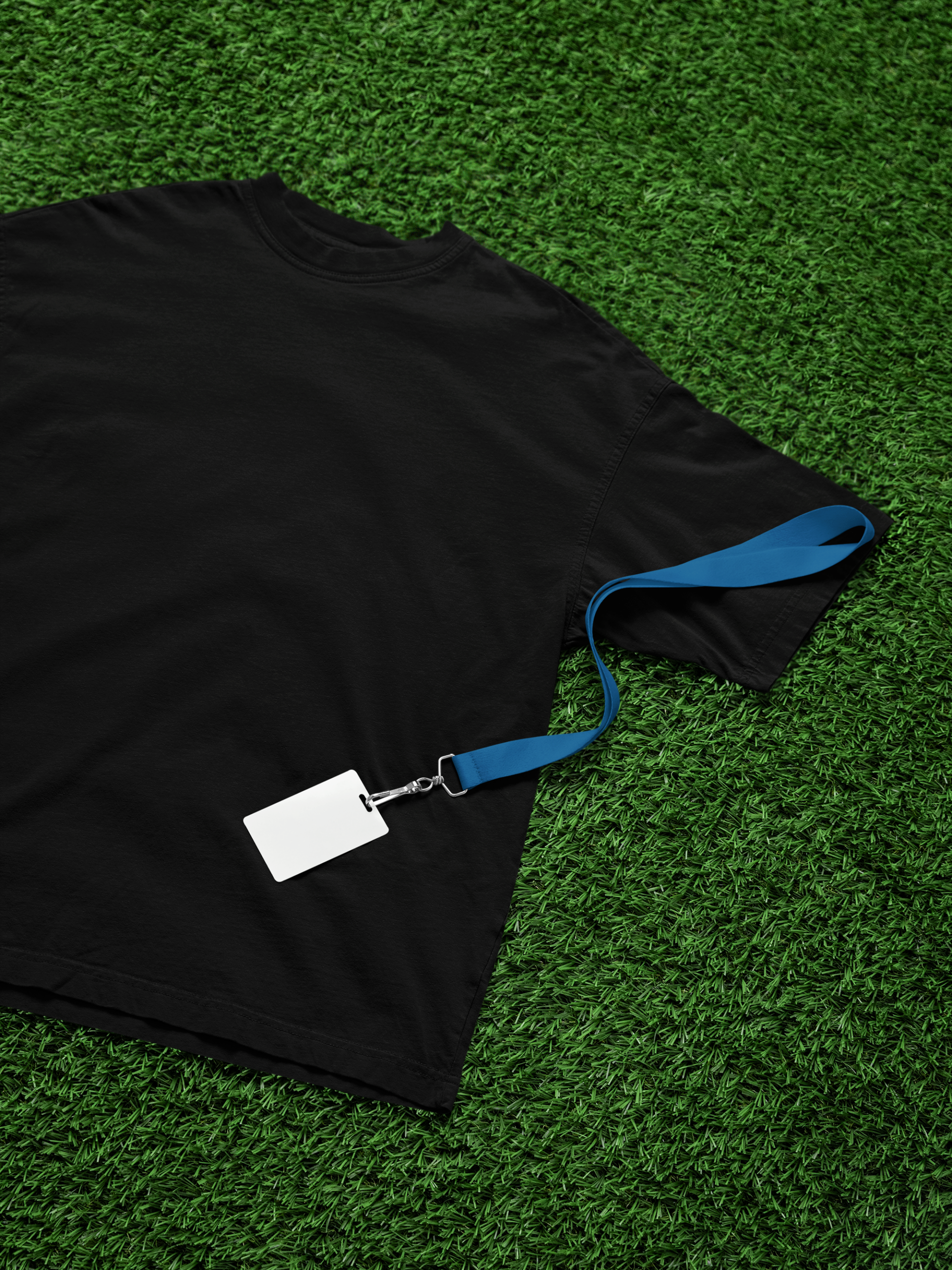 Solid Blank Oversized T-Shirt - Black