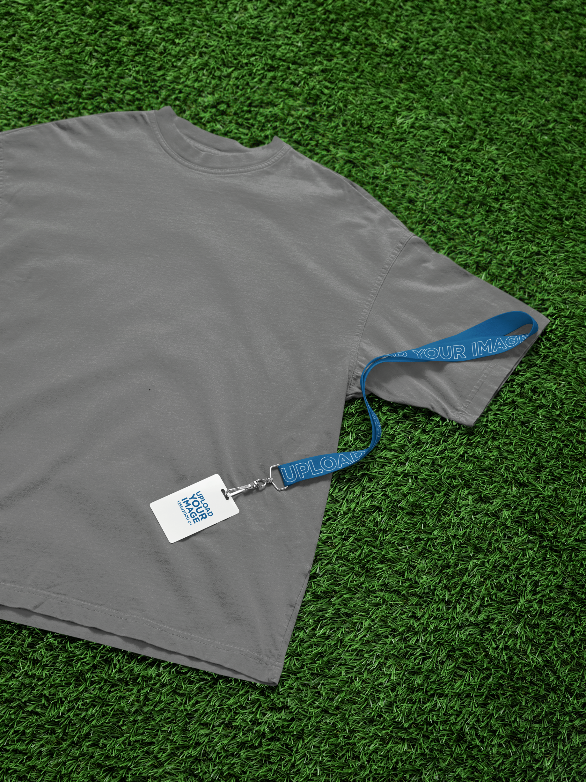 Solid Blank Oversized T-Shirt - Cool Grey